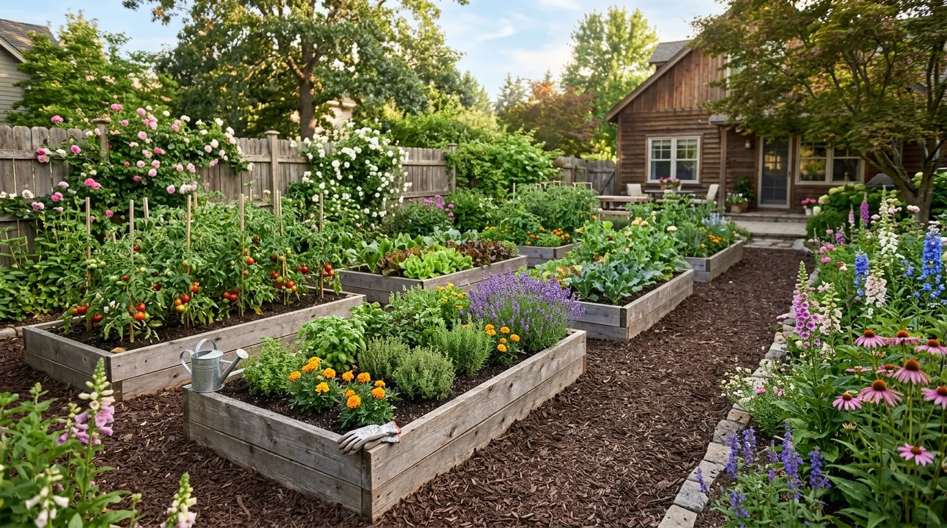 Focal Planting Near an Entry or Corner